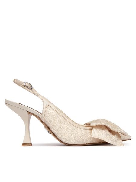 Steve Madden Szpilki Neasa 11003684 Biały. Białe szpilki damskie Steve Madden, bez wzorów, z materiału, bez obcasa, bez zapięcia. Za 607.99 zł.