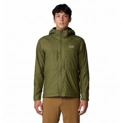 Kurtka turystyczna Mountain Hardwear Kor AirShell™. Zielone kurtki męskie Mountain Hardwear, l, bez wzorów, z materiału, bez kaptura. Za 763.85 zł.