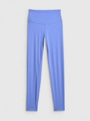 4F Legginsy treningowe szybkoschnące damskie - niebieskie L. Niebieskie legginsy damskie 4f, l, bez wzorów, ze skóry. Za 119.99 zł.