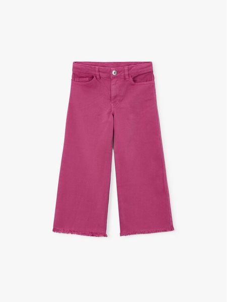 Mayoral Jeansy 3588 Różowy Wide Leg. Czerwone jeansy dla dziewczynek Mayoral, z bawełny. Za 122.99 zł.