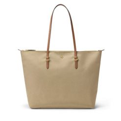 Torebka LAUREN RALPH LAUREN. Brązowe torebki do ręki damskie Lauren Ralph Lauren, bez wzorów, bez dodatków. Za 549.99 zł.