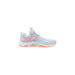 Damskie buty halowe Mizuno Wave Momentum Elite. Niebieskie obuwie sportowe damskie Mizuno, bez wzorów, do piłki ręcznej, mizuno wave. Za 805.75 zł.