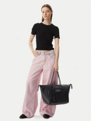 Tommy Jeans Torebka Tjw Bold Tote AW0AW18786 Czarny. Czarne torebki do ręki damskie Tommy Jeans, bez wzorów, z jeansu, bez dodatków. Za 529.99 zł.