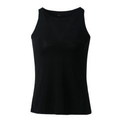 Koszulka do jogi Athlecia Mota Slub Top. Czarne t-shirty damskie Endurance, bez wzorów, z elastanu, bez kołnierzyka. Za 119.99 zł.
