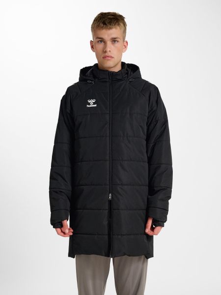 Kurtka puchowa Hummel Lead 2.0 Bench. Czarne kurtki damskie Hummel, xl, bez wzorów, z materiału, z kapturem. Za 465.75 zł.