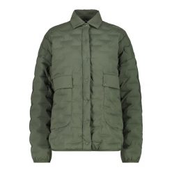 Damska kurtka puchowa CMP. Zielone kurtki damskie CMP, na zimę, bez wzorów, z puchu, bez kaptura. Za 614.00 zł.