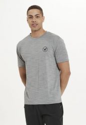 Koszulka treningowa męska Virtus Joker S/S. Szare koszulki sportowe męskie VIRTUS, m, bez wzorów, z elastanu, bez kołnierzyka, bez ramiączek, na fitness i siłownię. Za 89.99 zł.