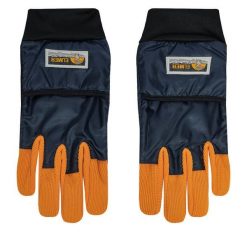Rękawiczki Elmer. Niebieskie rękawiczki damskie Elmer, bez wzorów, z dzianiny. Za 289.99 zł.