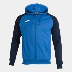 Bluza do piłki nożnej męska Joma Academy IV. Niebieskie bluzy męskie Joma, m, bez wzorów, bez kaptura, do piłki nożnej. W wyprzedaży za 154.70 zł.