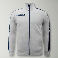 Kurtka California Junior do biegania Biało-Niebieska. Białe kurtki męskie Legea, m, bez wzorów, z poliesteru, do biegania. Za 64.00 zł.