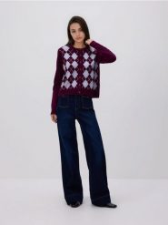 Wełniany kardigan - wielobarwny. Kardigany damskie Reserved, l, bez wzorów, z wełny. Za 239.99 zł.