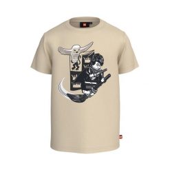 Koszulka bawełniana dziecięca LEGO Harry Potter TAYLOR 119. Niebieskie t-shirty dla chłopców LEGO, bez wzorów, z bawełny, bez ramiączek. Za 65.99 zł.