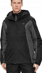 KURTKA NARCIARSKA 4F MĘSKA ZIMOWA JAM306 MEMBRANA 5000 NARTY GÓRY TREKKING XXL black. Czarne kurtki męskie 4f, na zimę, m, bez wzorów, bez kaptura. Za 283.00 zł.