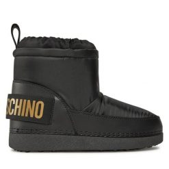 Śniegowce LOVE MOSCHINO. Czarne śniegowce i trapery damskie Love Moschino. Za 949.99 zł.