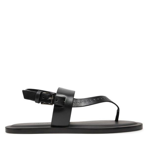 Sandały Max Mara. Czarne sandały damskie Max Mara, bez wzorów, bez obcasa, na płaskiej podeszwie, bez zapięcia. Za 1,147.99 zł.