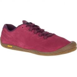 Buty do biegania damskie Merrell Vapor Glove 3. Czerwone obuwie sportowe damskie Merrell, bez wzorów, z materiału, do biegania. Za 659.00 zł.