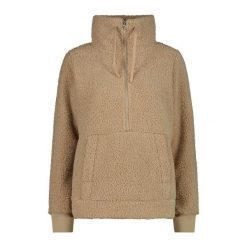 Kobieca bluza półzipowana CMP. Brązowe bluzy damskie CMP, na zimę, bez wzorów, bez kaptura. Za 323.50 zł.