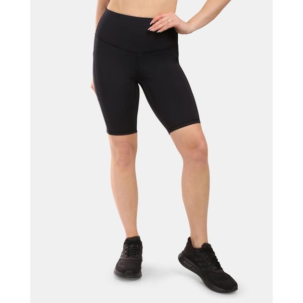 Damskie krótkie legginsy Kilpi ARTEMI-W z funkcją OPTI-DRY. Czarne legginsy damskie Kilpi, l, bez wzorów, z nylonu, krótkie, do biegania. Za 138.03 zł.