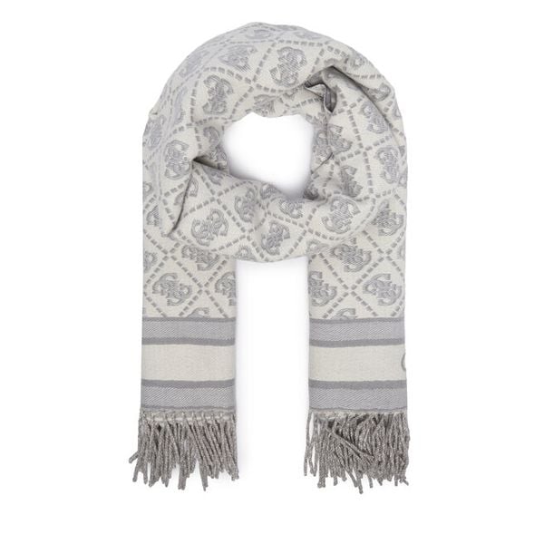 Szalik Guess. Szare szaliki i chusty damskie Guess, z aplikacjami. Za 194.99 zł.