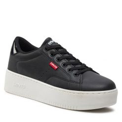 Sneakersy Levi's®. Czarne półbuty chłopięce bez wzorów, bez zapięcia. Za 209.99 zł.