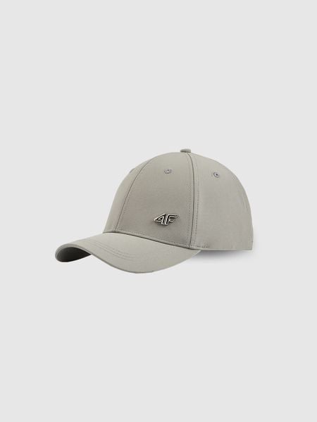 4F Czapka z daszkiem strapback uniseks - szara S/M (58cm). Szare czapki i kapelusze damskie 4f, bez wzorów, klasyczne. Za 99.99 zł.