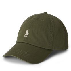 Czapka z daszkiem Polo Ralph Lauren. Zielone czapki i kapelusze męskie Polo Ralph Lauren, bez wzorów. Za 269.99 zł.