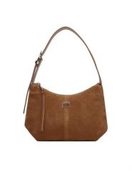 Tommy Jeans Torebka Tjw Slouchy Suede Shoulder Bag AW0AW18859 Brązowy. Brązowe torebki do ręki damskie Tommy Jeans, bez wzorów, z jeansu, bez dodatków. Za 649.99 zł.