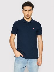 Levi's® Polo Standard Housemarked 35883-0005 Granatowy Regular Fit. Niebieskie koszulki polo męskie m, bez wzorów, z bawełny, bez ramiączek. Za 199.99 zł.