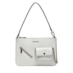 Torebka MICHAEL Michael Kors. Białe kopertówki damskie MICHAEL Michael Kors, bez wzorów, bez dodatków. Za 739.99 zł.