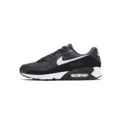 Buty do chodzenia męskie Nike Air Max 90. Białe eleganckie półbuty Nike, z materiału, eleganckie, bez zapięcia. Za 849.99 zł.