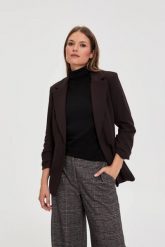 Elegancka marynarka do biura. Żakiety damskie MOODO, l, bez wzorów, z elastanu, biznesowe. Za 179.99 zł.