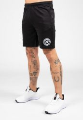 Vernon Track Szorty - Czarny. Czarne krótkie spodenki sportowe męskie GORILLA WEAR, m, bez wzorów, z elastanu, na fitness i siłownię. Za 199.99 zł.