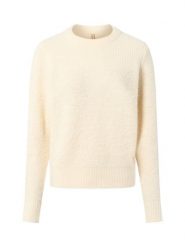 Soyaconcept® sweter z dzianiny z wełną - Venche Kobiety Sztuczne włókno beżowy, L. Brązowe swetry damskie l, bez wzorów, z dzianiny, bez kołnierzyka, bez ramiączek, bez kaptura. Za 179.95 zł.
