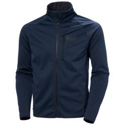 Kurtka wodoodporna Helly Hansen HP Windproof Fleece 2.0. Niebieskie kurtki sportowe męskie Helly Hansen, l, bez wzorów, z polaru, żeglarskie. Za 492.99 zł.
