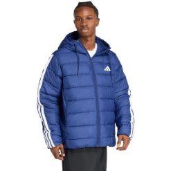 Kurtka męska adidas Essentials CLIMAWARM 3-Stripes. Niebieskie bluzy męskie Adidas, m, bez wzorów, z materiału, na fitness i siłownię, climawarm (adidas). Za 427.99 zł.