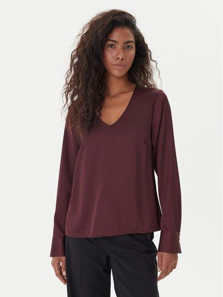 ONLY Bluzka Mika 15361191 Fioletowy Regular Fit. Fioletowe bluzki damskie Only, l, bez wzorów, z syntetyku, bez kołnierzyka, bez ramiączek. Za 99.99 zł.