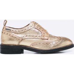 Pepe Jeans - Półbuty Hackney Met. Szare półbuty damskie Pepe Jeans, z jeansu. W wyprzedaży za 239.90 zł.