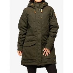 Kurtka ocieplana damska Fjallraven Singi Wool Padded Parka. Zielone kurtki sportowe damskie Fjällräven, bez wzorów, sportowe, bez kaptura. Za 2,297.60 zł.