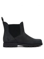 Timberland Sztyblety Asphalt Trail Chls TB0A27MD0151 Czarny. Czarne botki damskie Timberland, z nubiku, bez obcasa, na płaskiej podeszwie, bez zapięcia. Za 399.99 zł.