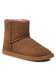 EMU Australia Śniegowce Wallaby Mini Teens T10103 Brązowy. Brązowe buty zimowe dziewczęce Emu Australia, bez wzorów, ze skóry, bez zapięcia. Za 389.99 zł.