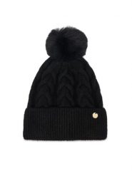 Guess Czapka AW5676 POL01 Czarny. Czarne rękawiczki damskie Guess, na zimę, z aplikacjami, z poliesteru. Za 154.99 zł.