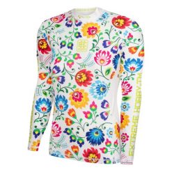 Koszulka Sportowa Rashguard damski MMA EXTREME HOBBY FOLK 2. Białe koszulki sportowe damskie EXTREME HOBBY, m, bez wzorów, z bawełny, bez kołnierzyka, bez ramiączek, do biegania. Za 209.00 zł.