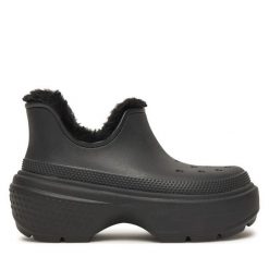 Śniegowce Crocs. Czarne śniegowce i trapery damskie Crocs. Za 399.99 zł.