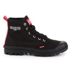 Buty Palladium Pampa Hi Dare M 76258-008-M czarne. Czarne trampki męskie bez wzorów, z materiału, bez zapięcia. Za 572.15 zł.