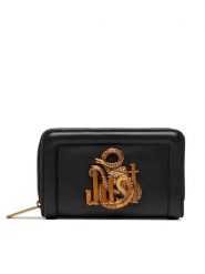 Just Cavalli Portfel 81RA5PN4 ZS749 Czarny. Czarne portfele damskie Just Cavalli, bez wzorów, ze skóry. Za 439.99 zł.