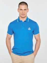 Koszulka męska polo niebieska seller 401. Niebieskie koszulki polo męskie Big Star, l, z aplikacjami, z bawełny, retro, bez ramiączek. Za 139.99 zł.