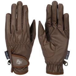 Rękawice jeździeckie Harry's Horse TopGrip. Brązowe rękawiczki dziecięce HARRYS HORSE, bez wzorów. Za 153.50 zł.