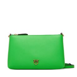 Torebka PINKO. Zielone listonoszki damskie Pinko, bez wzorów, bez dodatków. Za 629.99 zł.