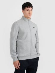 4F Bluza dresowa rozpinana bez kaptura męska - szara S. Szare bluzy męskie 4f, m, bez wzorów, z bawełny, bez kaptura. Za 159.99 zł.
