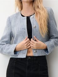 Żakiet - wielobarwny. Żakiety damskie Sinsay, l, bez wzorów. Za 42.99 zł.